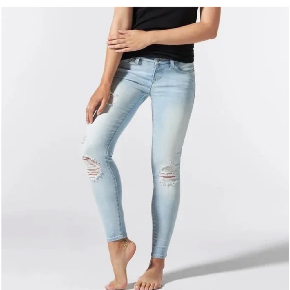 BLANQI® Denim Postpartum Support Skinny Jeans - Light Destroy Wash